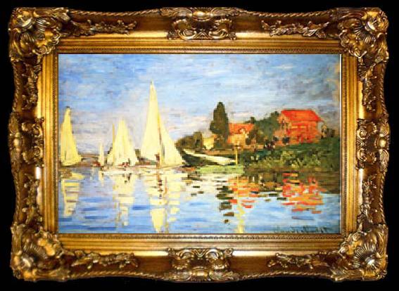 framed  Claude Monet The Regatta at Argenteuil, ta009-2